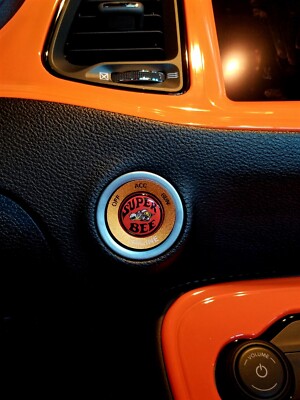 Dodge Challenger/Charger/Durango Super Bee Scat Pack Push Start Badge 