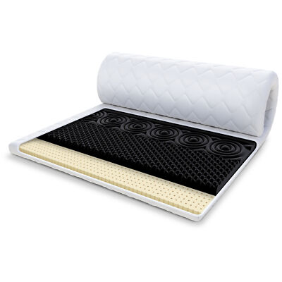 Topper 80x200 cm Matratzenauflage mit HR-Schaum Latex 7 cm Schoner H3