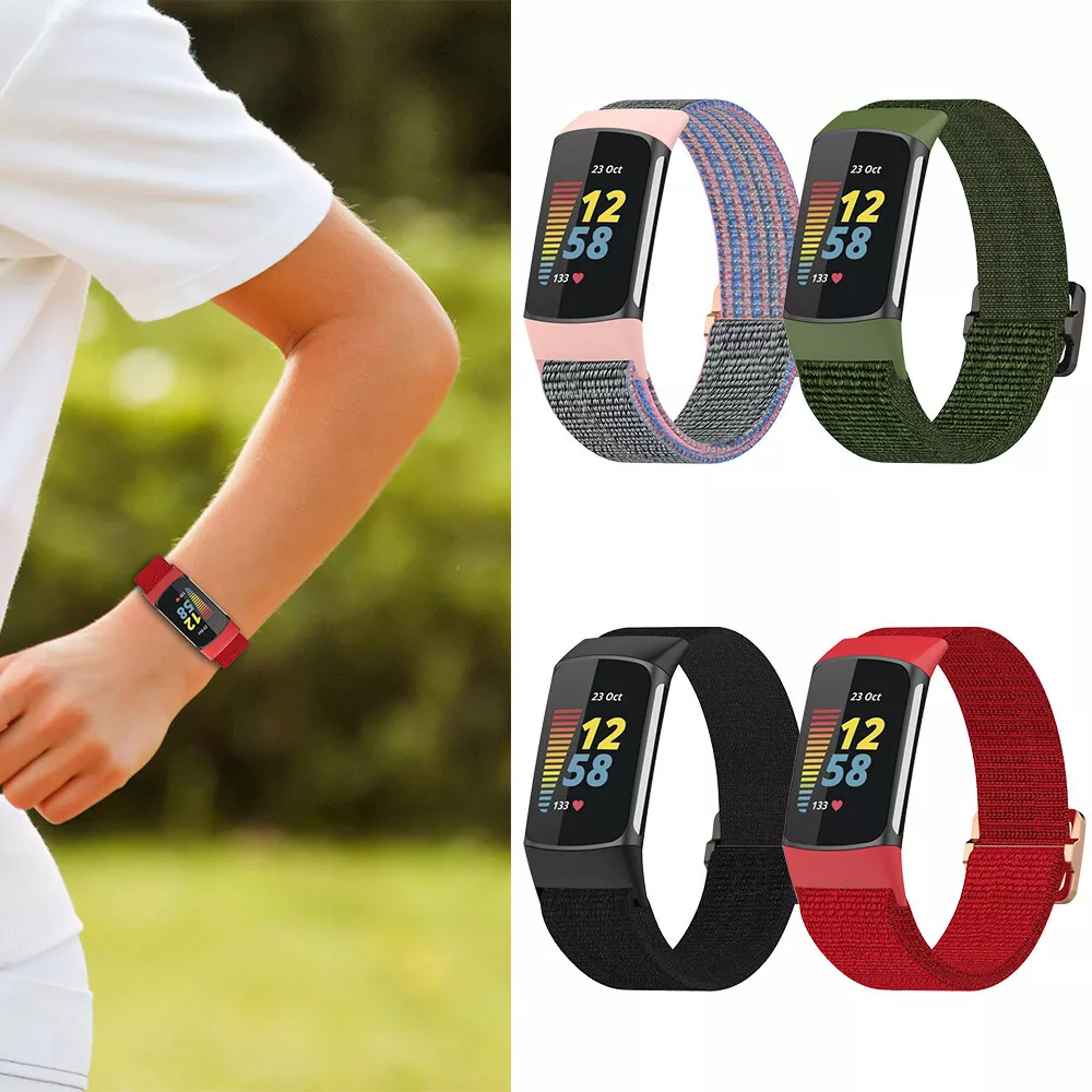 For Fitbit Charge 5/Charge 6 Nylon Strap Elastic Loop Band Sport