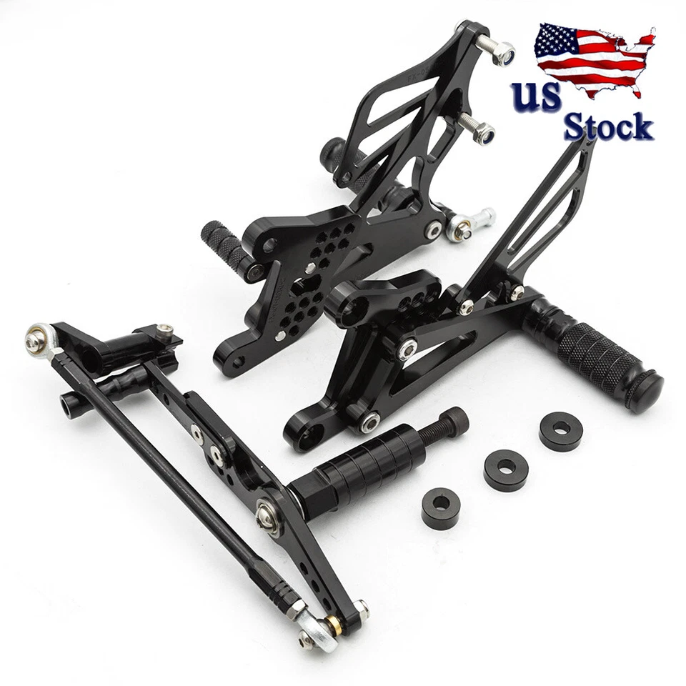 Juego trasero ajustable reposapiés para motocicleta Yamaha YZF R1 2007-2008 EE. UU. Foto 2 de 4