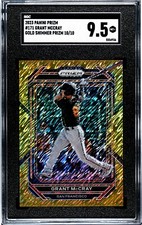 2023 Panini Prizm #171 Grant McCray GOLD SHIMMER PRIZM /10 SGC 9.5 RC