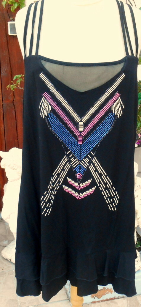 Robe Ethnique LMV Taille 40 - Modèle Étnik - Noir En Polyester - Neuve Avec étiquette