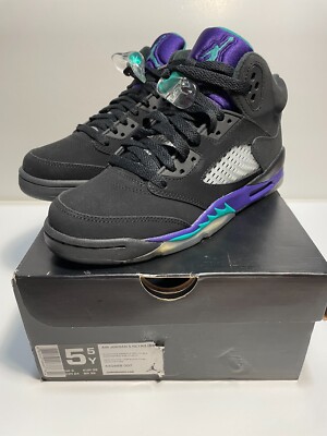 DS NEW 2013 NIKE AIR JORDAN V BLACK GRAPE SIZE METALLIC OFF  ANTHRACITE