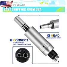 Dental Slow Low Speed E-type Handpiece Air Motor Connector 4 Holes NSK Style US