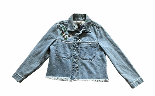 Embroidered Denim Jacket Size 