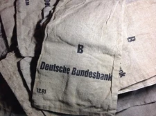 Leinensack Deutsche Bundesbank / Post oder anderen Größe B