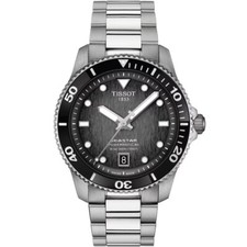 New TISSOT Seastar 40MM Graded Grey Black Men's Watch T120.807.11.051.00