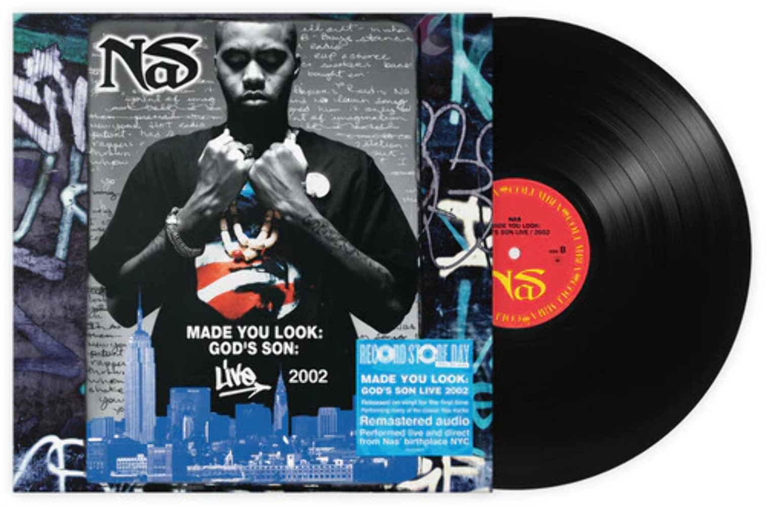 Nas - Заставил вас посмотреть: Gods Son Live 2002 RSD 2023 НОВЫЙ запечатанный