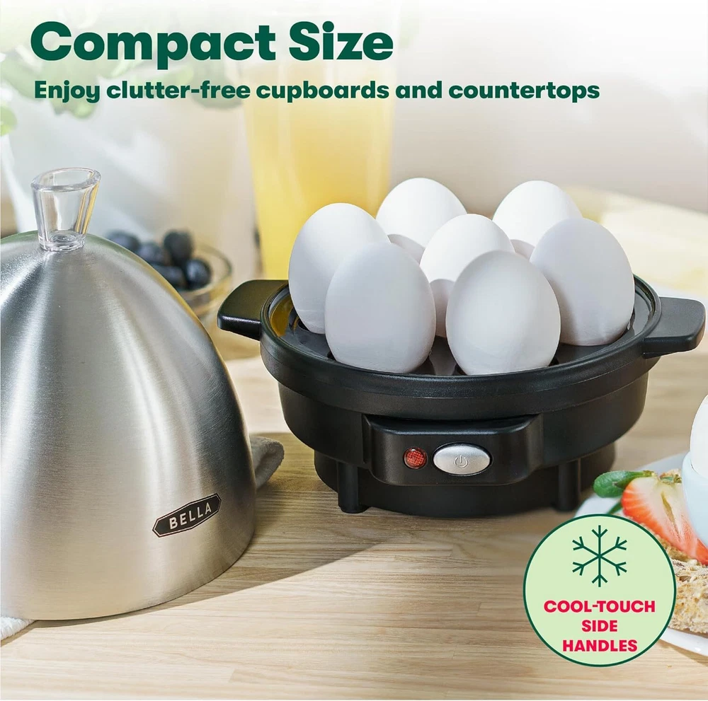 Bella Rapid Electric Egg Cooker and Omelet Maker with Auto Shut Off Stainless Steel Bella Rapid Electric Egg Cooker and Omelet Maker with Auto Shut Off Stainless Steel