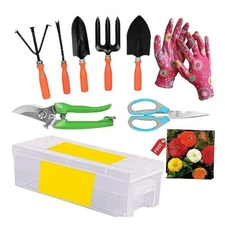 Kraft Seeds by 10CLUB Gardening Tools Kit - 10 Pcs For Home Garden + Free Ship