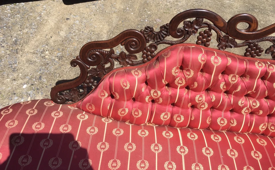 J.H. BELTER LAMINADO PERFORADO TALLADO PALISANDRO RECAMIER Foto 2 de 4