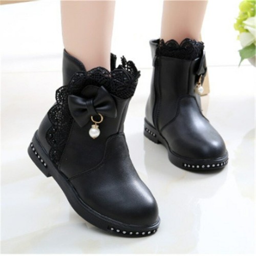 2020 lujo zapatos botas botines para chicas niñas niños invierno otoño de  cuero | eBay
