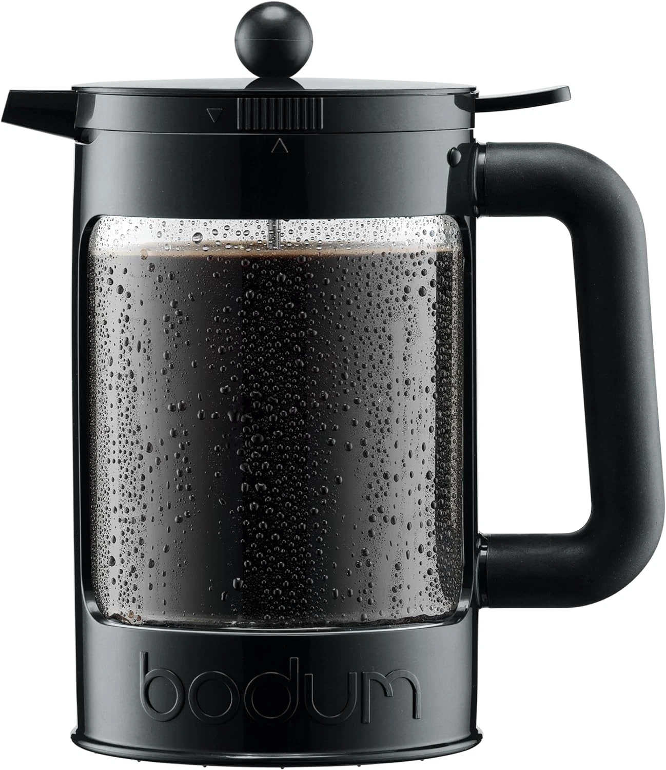 51oz French Press Cold Brew Coffee Maker with Locking Lid System and 2 Lids