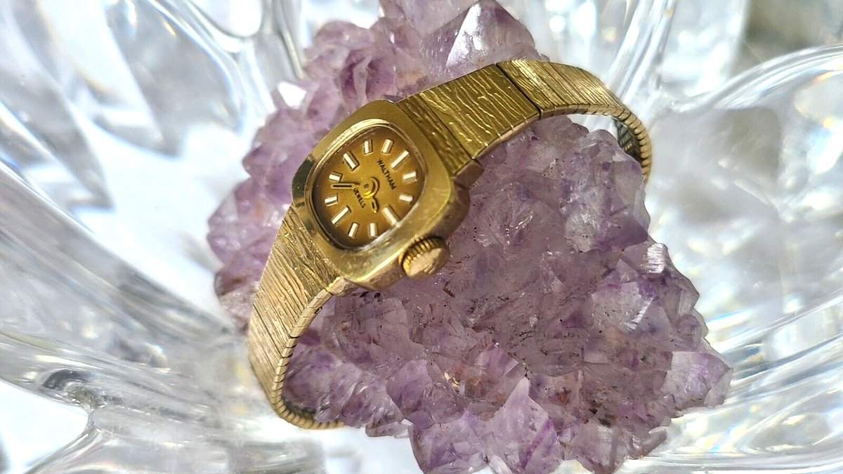 Vintage Ladies WALTHAM Gold Tone Mechanical 17 Jewels Watch | eBay