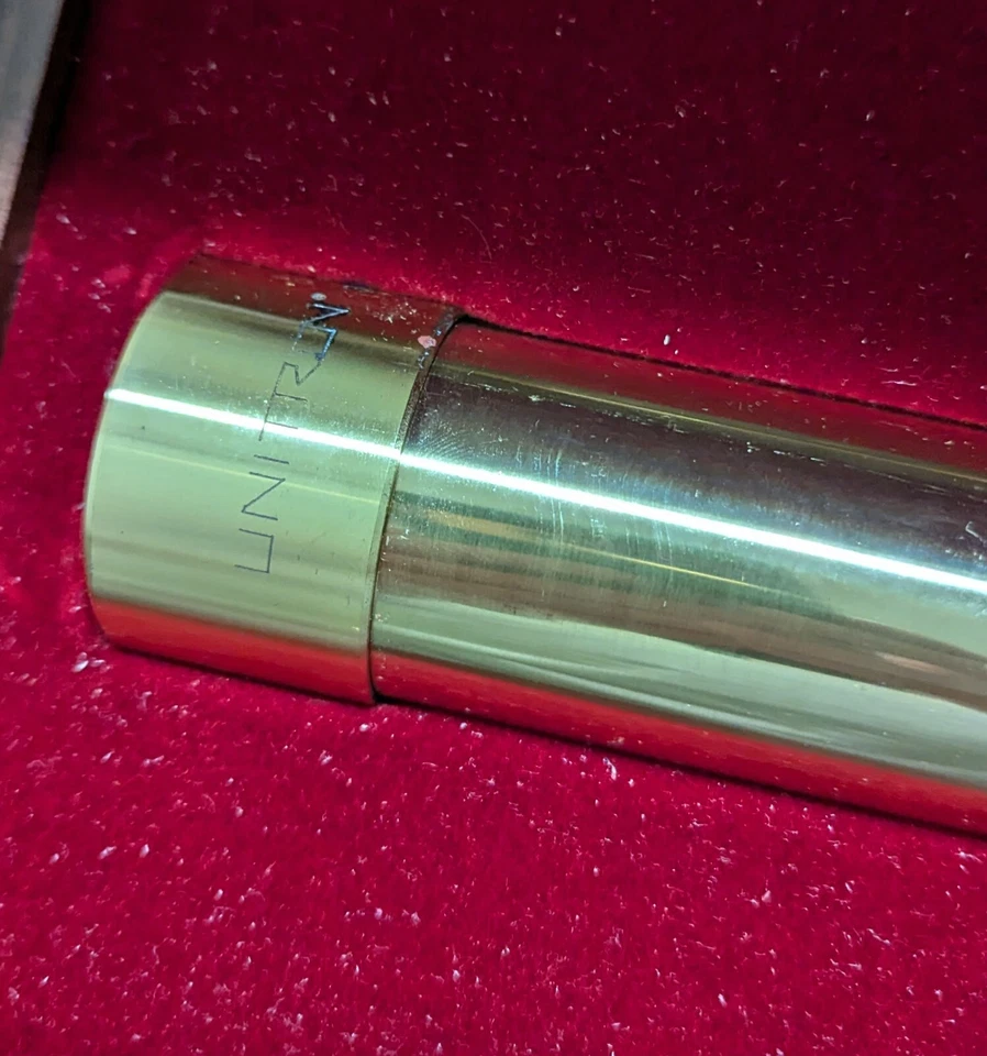 Vintage UNITRON Brass Telescoping Telescope 30x 40mm w. WOOD Box OWENS CORNING - Image 2 of 4