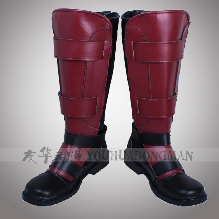 Cosplay Deadpool Wade Wilson Boots Shoes Costume Boots Superhero Halloween Prop image 4
