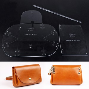 wuta mini lady clutch handbag leather template acrylic pattern craft