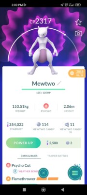 Mewtwo  Pokemon Trade Go 2018 Guarantee Lucky Just Registered Trade