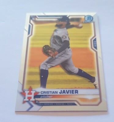 2021 Bowman Chrome - ' Cristian Javier - Houston Astros ' - Base Card - RC