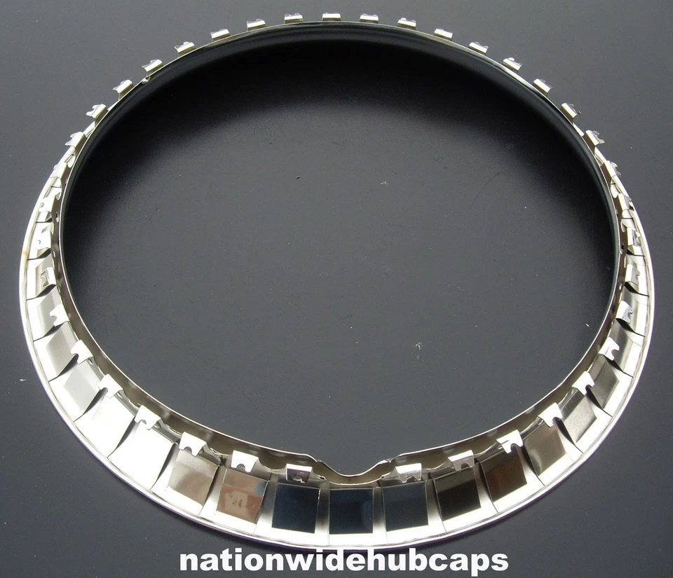 ANILLOS DE AJUSTE CROMADOS CHEVY 14" BANDAS DE BELLEZA LLANTA DE RUEDA GLAMOUR LLANTAS DE ACERO LLANTAS DE OREJETAS Foto 3 de 4