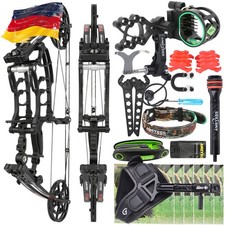 Mini Compoundbogen Set 40-65lbs Stahlkugel Jagdbogen Bogenschießen Ziel RH/LH