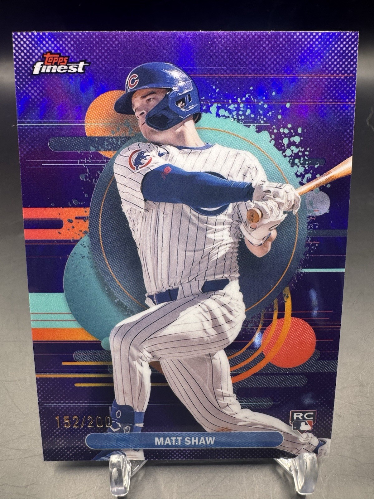 2025 Topps Finest Matt Shaw Rookie Purple Refractor 152/200 Uncommon #162