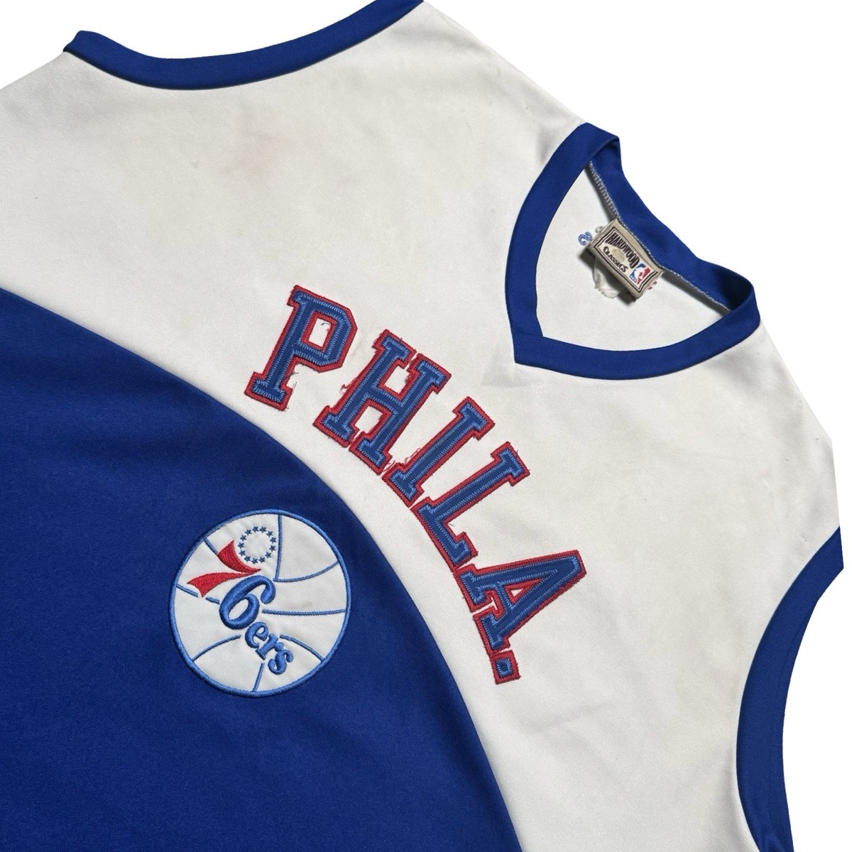Hard wood Majestic NBA シクサーズ ジャージ XL ① Philadelphia 76ers Sixers Majestic Hardwood Classics NBA