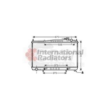 Radiatore Raffreddamento Motore per Nissan Pathfinder II 3.3 V6 4WD 3.5