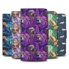 FLIP CASE FOR SAMSUNG GALAXY|CUTE BEAVER KIT LARGE RODENT RODENT PATTERN #A2