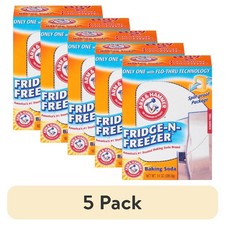 5 pack Baking Soda Fridge-n-Freezer Odor Absorber, 14 oz Box