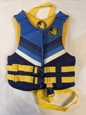 Body Glove Kids Life Jacket Blue  Yellow Child 33  55 lbs USCG Approved