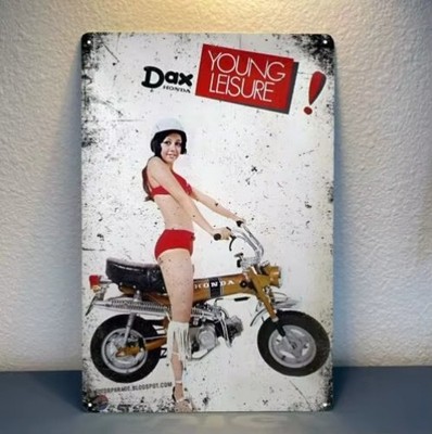 Honda Dax St Motorcycle Poster Tin Metal Signs Home Décor Wall Art 8x12 