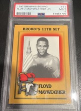 FLOYD MAYWEATHER JR. ~ 1997 Brown’s Boxing ROOKIE CARD PSA 9 Mint
