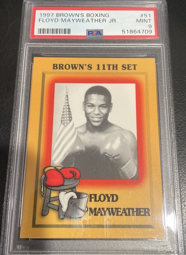 FLOYD MAYWEATHER JR. ~ 1997 Brown’s Boxing ROOKIE CARD PSA 9 Mint