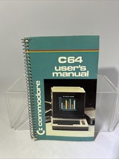 Commodore C64 Users Manual - Spiralbound Book 1984 Vintage