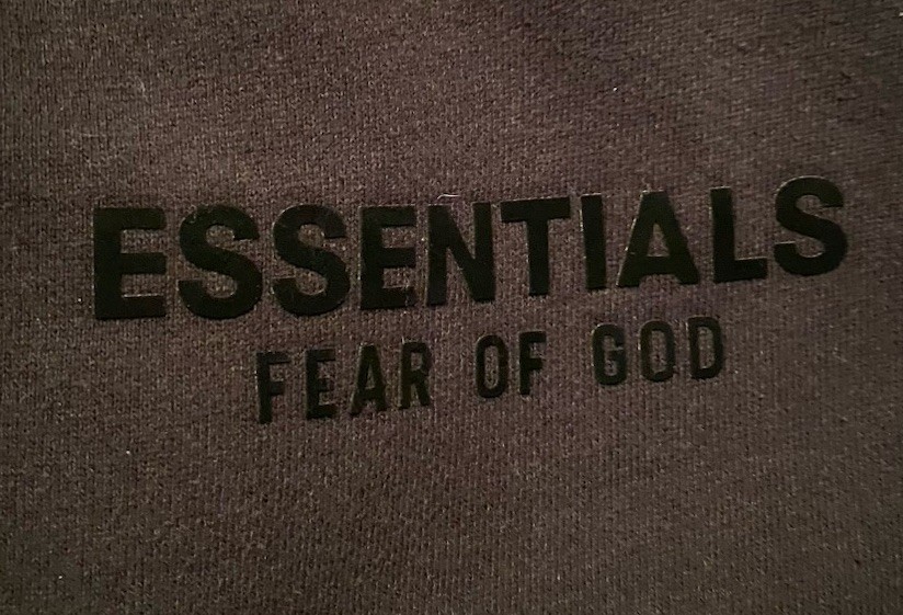 Fear Of God Essentials Sweatshort Spellout Black Cream Drawstring Size L thumbnail 14
