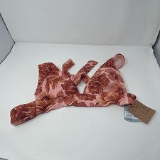 Shade And Shore Bikini Top Swimming Beach Floral Size M 8-10 NEW