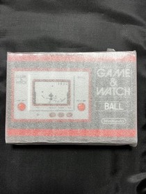 Game & Watch Ball LCD Handheld Red Grey CIB Japanese Import Retro