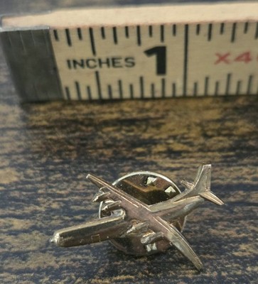 Lockheed C-130 Hercules Figural Lapel Pin Gold Tone Aircraft