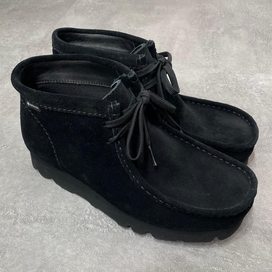 Clarks Wallabee GTX Black 24.5cm Gore-Tex Waterproof Shoes, Near