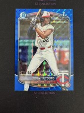 2025 Bowman Draft Quentin Young 1st 086/150 Chrome Prospects Blue Geometric -LYQ