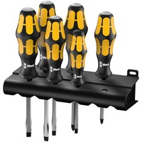 Wera 932/918/6 Werkstatt Schraubendreher-Set 6Teilig Schlitz, Kreuzschlitz