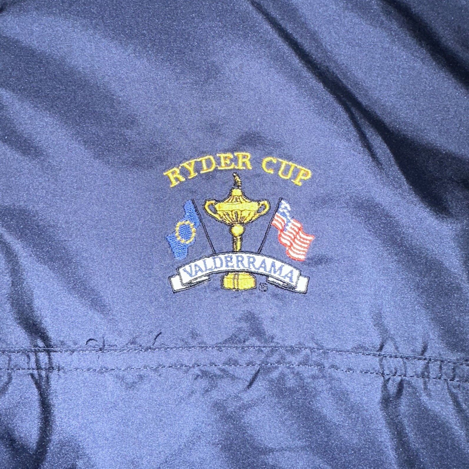 Vintage 1997 Ryder Cup Valderrama Golf Jacket Men's Large ProGroup Made in USA - second product detail image