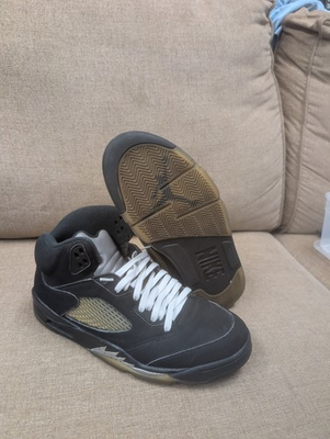 #ad #ad Air Jordan 5 Retro OG Black Metallic 2016 Pre Owned Size 11.5M $140.00