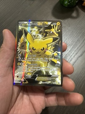 Pokémon TCG Pikachu EX Promo Full Art Holo XY XY124 Basic Electric 130HP