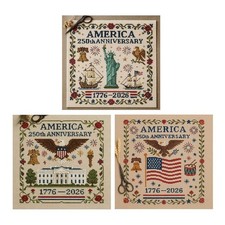 Historical Sampler Company - Golden US Anniversary Cross Stitch Kit28119891009