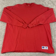 Vintage Russell Athletic Shirt Men’s XL High Cotton Mock Neck USA 90s Retro B30