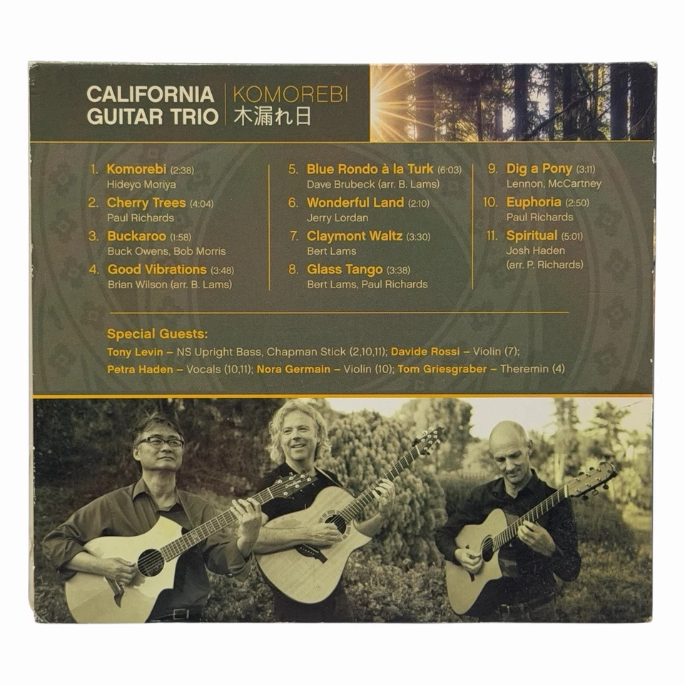 California Guitar Trio - Komorebi (CD, 2016) Signed Digipak Acoustic - Image 3 of 4