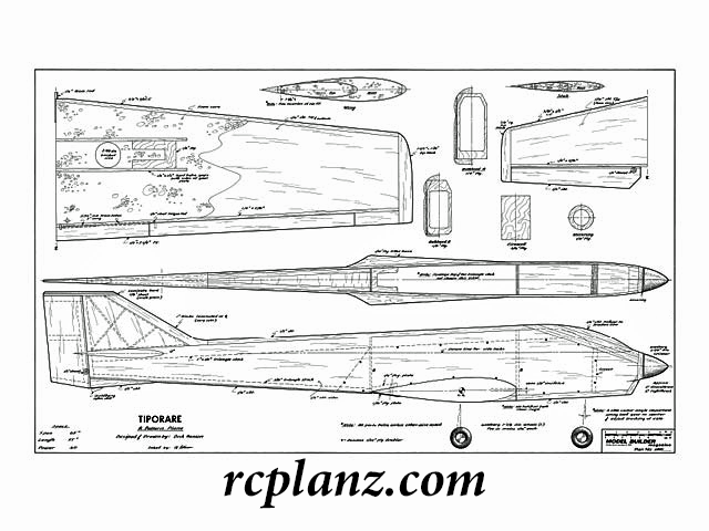 R/C AIRPLANE PLANS & PATTERNS: Tiporare 65