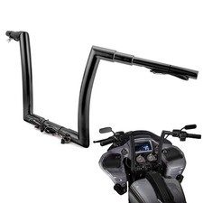 12" High 1.5" Fat Black Pre-wired Handlebar Fit For Harley Road Glide 2015-2023